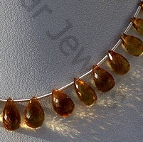Citrine Gemstone  Tear Drops Briolette