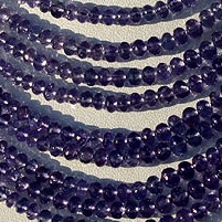 Tanzanite  Faceted Rondelles