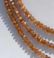 Golden Moonstone Faceted Rondelle