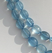 Aquamarine Gemstone Faceted Oval