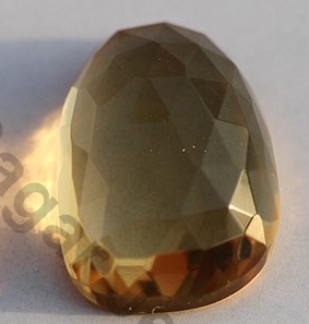 Honey Quartz Rose Cut Cabochon
