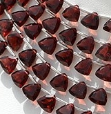 Garnet Gemstone Trilliant