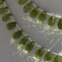 Peridot Gemstone Beads  Tear Drops Briolette