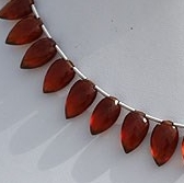 Spessartite Gemstone  Conch Briolette