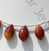 Mookatite Jasper Dolphin Shape Beads