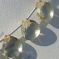 Scapolite Gemstone Heart Briolette