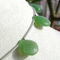 Nephrite Cats Eye Heart Briolette