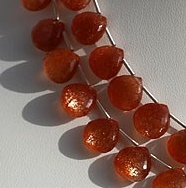 Sunstone Heart Briolette