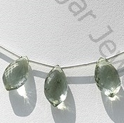Green Amethyst Gemstone Dolphin Shape Beads