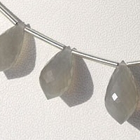 Grey Moonstone  Chandelier Briolette