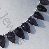 aaa Iolite Gemstone Beads  Carved Leaf