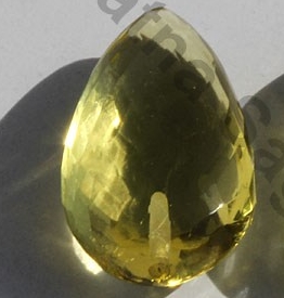 Lemon Quartz Half Drilled Gemstones