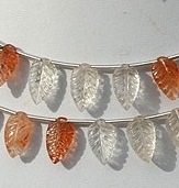 Sunstone Carved Leaf