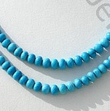 Turquoise Gemstone Faceted Rondelle