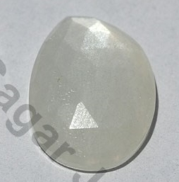 White Moonstone Rose Cut Cabochon