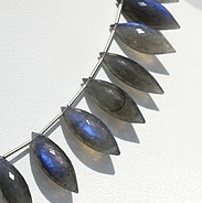 Labradorite Blue Power Dew Drop Beads