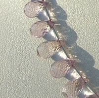 Pink Amethyst  Tear Drops Briolette