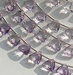 Pink Amethyst Trilliant Cut