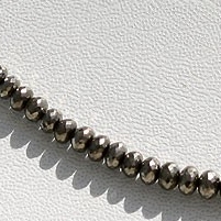 Pyrite Beads  Faceted Rondelles