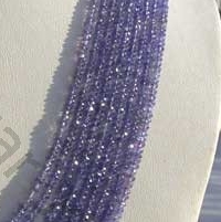 Tanzanite  Faceted Rondelles