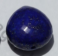 Lapis Heart half drilled gemstone