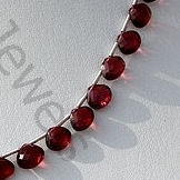 Rhodolite Garnet Heart Briolette