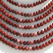 Mookaite Jasper Faceted Rondelle