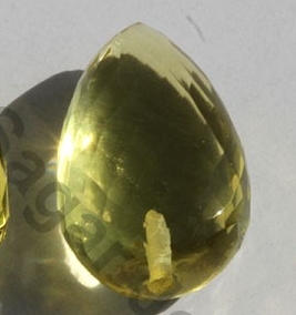 Lemon Quartz Half Drilled Gemstones