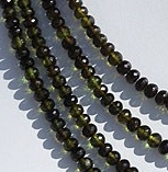 Tourmaline Gemstone Faceted Rondelle