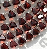 Garnet Gemstone Trilliant
