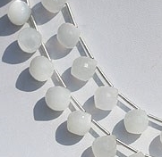 Grey Moonstone Onion Shape Beads