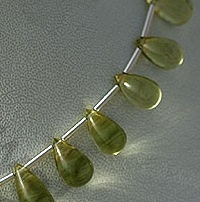 Lemon Quartz  Tear Drops Plain