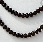 Smoky Quartz Gemstone  Faceted Rondelles