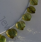 Lemon Quartz Faceted Chubby Heart
