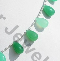 aaa Chrysoprase Gemstone Tear Drops Briolette