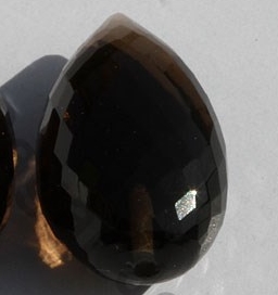 Smoky Quartz Half Drilled Gemstones