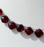 Rhodolite Garnet Cushion Shape Beads