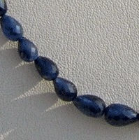 16 inch strand Sapphire Gemstone  Tear Drops Briolette