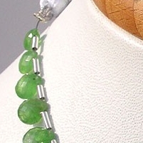 Tsavorite Gemstone Heart Briolette