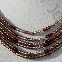 Brown Zircon Gemstone Faceted Rounds
