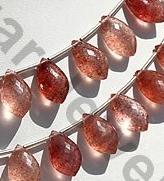 aaa Strawberry Quartz Dolphin Briolette