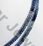 Kyanite Gemstone Faceted Rondelle