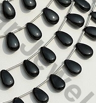 Black Spinel Flat Pear Plain