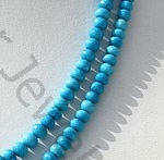 Turquoise Gemstone Faceted Rondelle