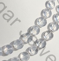 Lavender Quartz Faceted Coin