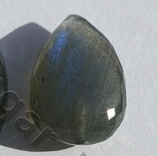Labradorite Half Drilled Gemstone