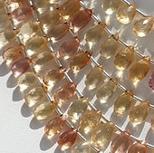 Imperial Topaz  Flat Pear Briolettes