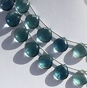 Fluorite Gemstone Heart Briolette