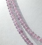 Pink Amethyst  Faceted Rondelles