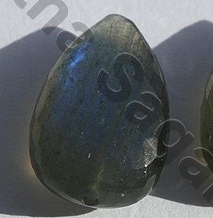 Labradorite Half Drilled Gemstone
